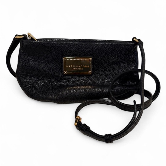 Marc Jacobs Pebbled Leather Crossbody Bag Black - Picture 2 of 10